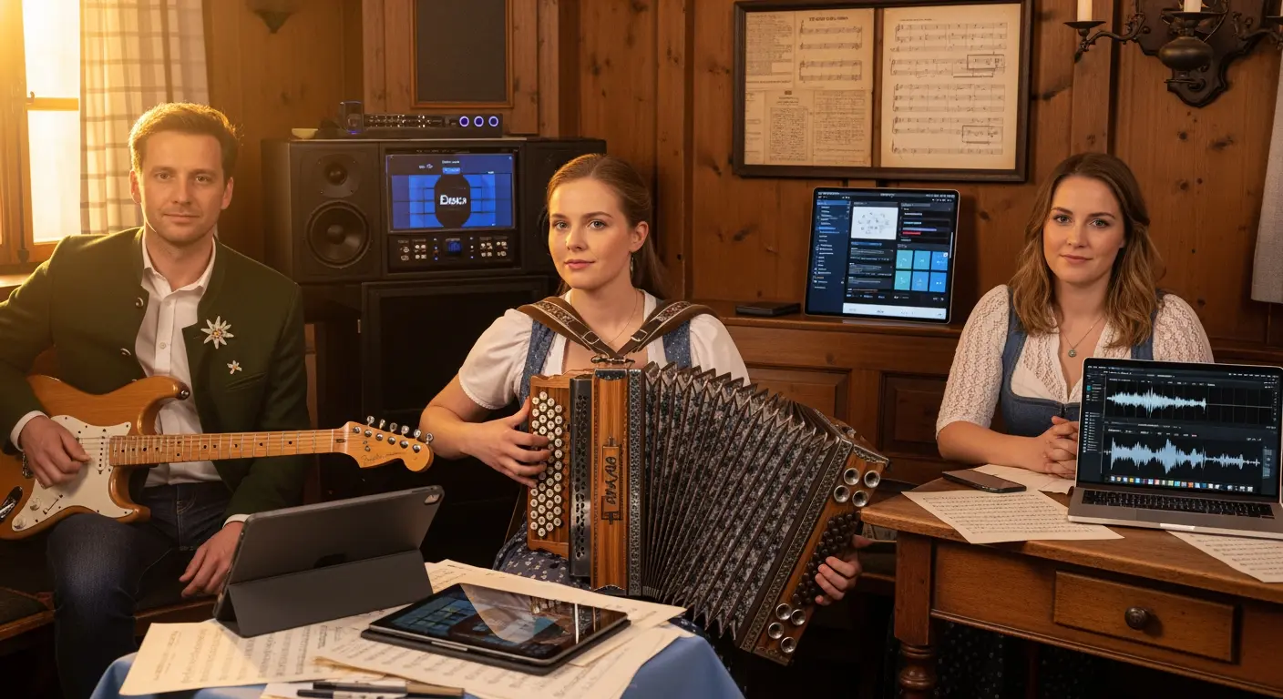 Digitale Notenarchive und Streaming: Verändert Technologie die Weitergabe von Volksmusiktraditionen?