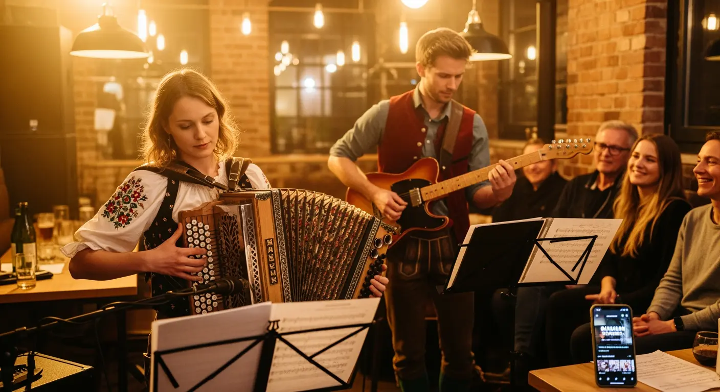 Von Biergarten bis Streaming-Playlist: Verändert sich die Rezeption bayerischer Musikkultur?