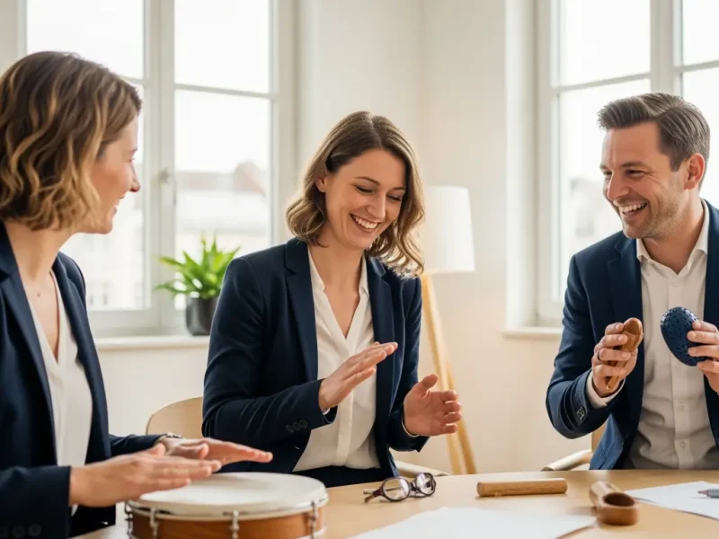 Musiktherapie als Teambuilding: Wie gemeinsames Musizieren Unternehmen stärkt